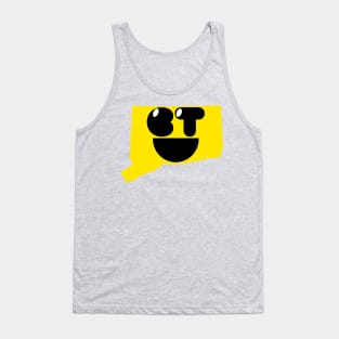 Connecticut  States of Happynes- Connecticut Smiling Face Tank Top